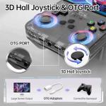 R36S Retro Handheld Game Console, 128GB Retro Gaming Console with 30+ Mainstream Emulators, 40,000+ Classic Games, Open Source Linux System, 3500mah Battery - Black