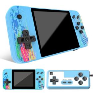 Wxeadu Retro Handheld Game Console, Retro Games Console, 3.5 Inch IPS Screen Handheld Gaming Console, Portable Video Game Console with 800+ Classic Games, Support 2 Players Connected TV