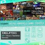 R36MAX Retro Handheld Game Console,Game Console with 256GB TF Card, 40000+ Classic Games,Game Console 4.0" IPS HD Screen 4000mAh Rechargeable Portable Video Console Pocket Arcade-Transparent Black