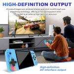 Wxeadu Retro Handheld Game Console, Retro Games Console, 3.5 Inch IPS Screen Handheld Gaming Console, Portable Video Game Console with 800+ Classic Games, Support 2 Players Connected TV