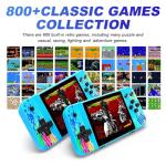 Wxeadu Retro Handheld Game Console, Retro Games Console, 3.5 Inch IPS Screen Handheld Gaming Console, Portable Video Game Console with 800+ Classic Games, Support 2 Players Connected TV
