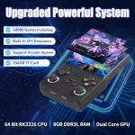 GWALSNTH V40 MAX Retro Handheld Game Console, 40000 Games Preloaded 256G TF Card, Built-in 49+ Emulators, 4.0 Inch 4K HD IPS Screen, 4000mAh Battery, Portable Pocket Video Game Console (Black Color)