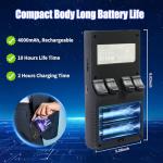 GWALSNTH V40 MAX Retro Handheld Game Console, 40000 Games Preloaded 256G TF Card, Built-in 49+ Emulators, 4.0 Inch 4K HD IPS Screen, 4000mAh Battery, Portable Pocket Video Game Console (Black Color)