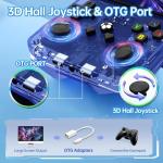 Febotak R36S Retro Handheld Game Console, 128GB Retro Gaming Console with 30+ Mainstream Emulators, 40,000+ Classic Games, Open Source Linux System, 3500mah Battery (blue)