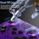 R36S Retro Handheld Games Console, 40,000+ Classic Games Portable Pocket Video Player with 3.5 Inch HD Screen, 128G TF Card, 3300mAh Battery,Open Source Linux System Screen for Teens and Adults,Purple