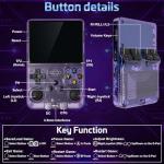 R36S Retro Handheld Games Console, 40,000+ Classic Games Portable Pocket Video Player with 3.5 Inch HD Screen, 128G TF Card, 3300mAh Battery,Open Source Linux System Screen for Teens and Adults,Purple