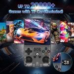 R36MAX Retro Handheld Game Console with 4.0 Inch IPS HD Screen, Linux System, 4000mAh Long Battery, 64GB Built-in 18000+ Classic Games, Portable Mini Console for Teens Adults