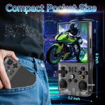 R36MAX Retro Handheld Game Console with 4.0 Inch IPS HD Screen, Linux System, 4000mAh Long Battery, 64GB Built-in 18000+ Classic Games, Portable Mini Console for Teens Adults
