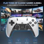 X2 Plus Game Stick Retro Console, Built in 40000+ games 128GB, Plug & Play Video Game Stick, 4K HD output, with Dual 2.4G Wireless Controllers