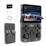 R40 Retro Handheld Games Console with 128GB, 20000+ Classic Video Games, 3.5 Inch IPS Screen Portable Gaming Console, Linux System, Dual-Core 64-Bit CPU, USB-C Rechargeable Retro Game Console