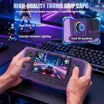 Handheld Game Console, 40,000 Games in 1, 4.5-Inch IPS Screen Retro Gaming Console,40000 Classic Games, 4000mAh,20＋Mainstream Emulator,Built-in 256G TF Card（Purple）