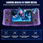 Handheld Game Console, 40,000 Games in 1, 4.5-Inch IPS Screen Retro Gaming Console,40000 Classic Games, 4000mAh,20＋Mainstream Emulator,Built-in 256G TF Card（Purple）