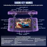 Handheld Game Console, 40,000 Games in 1, 4.5-Inch IPS Screen Retro Gaming Console,40000 Classic Games, 4000mAh,20＋Mainstream Emulator,Built-in 256G TF Card（Purple）