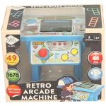 Retro Games Machine, 49 Games, 1676 Levels, Interactive Family Classic Gaming Console, Ages 6+, Blue - Yellow - Red