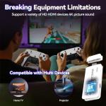 Febotak 2025Upgraded Retro Gaming Console Pro, 4K HDMI Video Game Consoles with 40,000+ Games &15 Emulators, Plug and Play Video Gaming Stick with Upgrade Dual 2.4G Wireless Controllers