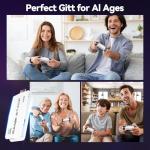 Febotak 2025Upgraded Retro Gaming Console Pro, 4K HDMI Video Game Consoles with 40,000+ Games &15 Emulators, Plug and Play Video Gaming Stick with Upgrade Dual 2.4G Wireless Controllers