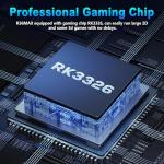 2026 New Upgrade R36MAX Retro Handheld Game Console with 128GB Built-in 18000+ Classic Games, Portable Video Gaming Console Linux System 4.0 Inch IPS Screen, 4000mAh Rechargeable Battery-Black