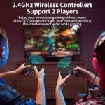 Kiyicjk Retro Game Console–4K HDMI, 64GB, 20,000+ Classic Games, Wireless Retro Game Stick with Dual 2.4G Wireless Controllers, Plug & Play Gaming Console for Family, Friends, Teens & Adults