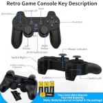 Kiyicjk Retro Game Console–4K HDMI, 64GB, 20,000+ Classic Games, Wireless Retro Game Stick with Dual 2.4G Wireless Controllers, Plug & Play Gaming Console for Family, Friends, Teens & Adults