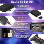 Kiyicjk Retro Game Console–4K HDMI, 64GB, 20,000+ Classic Games, Wireless Retro Game Stick with Dual 2.4G Wireless Controllers, Plug & Play Gaming Console for Family, Friends, Teens & Adults