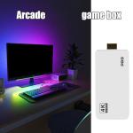 Wireless Retro Games Console, Wireless Retro Game Console, Gaming Stick 4k HDMI Output Built-in 40,000 Games 23 Emulators, 2.4GHz Wireless Controllers for Family Fun & Nostalgic Gaming (White 128G)