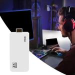 Wireless Retro Games Console, Wireless Retro Game Console, Gaming Stick 4k HDMI Output Built-in 40,000 Games 23 Emulators, 2.4GHz Wireless Controllers for Family Fun & Nostalgic Gaming (White 128G)