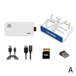 Wireless Retro Games Console, Wireless Retro Game Console, Gaming Stick 4k HDMI Output Built-in 40,000 Games 23 Emulators, 2.4GHz Wireless Controllers for Family Fun & Nostalgic Gaming (White 128G)