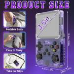 XPJBKC R36s Handheld Game Console, Retro Handheld with 3.5 Inch IPS Screen and 64G TF Card, Portable Hand Held Game Consoles with Linux System and 18000+ Preloaded Games, Gaming Console for Adults