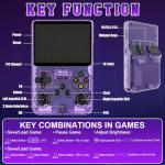 XPJBKC R36s Handheld Game Console, Retro Handheld with 3.5 Inch IPS Screen and 64G TF Card, Portable Hand Held Game Consoles with Linux System and 18000+ Preloaded Games, Gaming Console for Adults