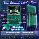 R36S Retro Video Game Console - Supports 30000+Classic Games, Open Linux Source, 3000mAh Battery, Portable Game Console with 3.5 Inche Screen,128G TF Card, Birthday Gift for Partner and Adults-Green