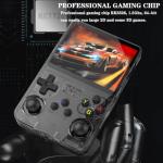 Deluisho Retro Games Console, R36S Retro Handheld Game Console, 3.5 Inch IPS Screen 640 X 480 HD Pixels Retro Handheld Gaming Console, XXGB TF Card 20,000 Retro Games, Multiple Emulators Supported