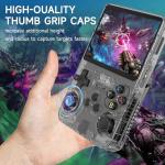 R36S Retro Handheld Games Console, 20,000+ Classic Games Portable Pocket Video Player with 3.5 Inch HD Screen, 64G TF Card, Open Source Linux System Screen for Teens and Adults (Black 64G)