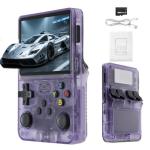 R36S Retro Handheld Game Console with 64G Built-in 15000+ Classic Games, Open Source System,3.5-Inch Screen Portable Classic Handheld Game Console -Birthday Gift for Kids ,Teens ,Man(Purple)