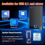 Retro Game Console Retroplay HDD - External Gaming Hard Drive Built in 60000+ Video Games,Compatible 70+ Emulators,Plug & Play Emulator Console Support SATA 3.0 game stick (500G)