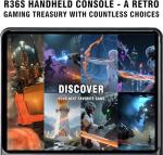 R36S Retro Handheld Game Console with 64G Built-in 15000+ Classic Games, Open Source System,3.5-Inch Screen Portable Classic Handheld Game Console -Birthday Gift for Kids ,Teens ,Man(Purple)