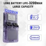 R36S Retro Handheld Game Console with 64G Built-in 15000+ Classic Games, Open Source System,3.5-Inch Screen Portable Classic Handheld Game Console -Birthday Gift for Kids ,Teens ,Man(Purple)