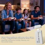 Retro Game Console, Retro Game Stick with Built-in 20,000+ Classics, 23 Emulators, 4K HDMI, Retro Gaming Console with Dual Wireless Controllers, Plug & Play for Family Fun!