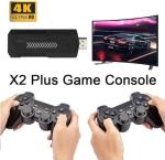 Retro Games Console, 4K Game Stick HD Video Game Console 64G Built-in 30000+ 3D Games 40+ Simulators With Wireless Controller（Black 64G)