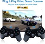 Retro Games Console, 4K Game Stick HD Video Game Console 64G Built-in 30000+ 3D Games 40+ Simulators With Wireless Controller（Black 64G)