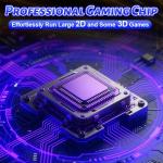 R36s Handheld Game Console, Retro R36s Game Console with 64G TF Card, 3.5 In Screen Linux System Retro Games Console Handheld (Blue, 64, GB)