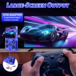 R36s Handheld Game Console, Retro R36s Game Console with 64G TF Card, 3.5 In Screen Linux System Retro Games Console Handheld (Blue, 64, GB)