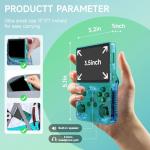 R36S Retro Handheld Games Console, 20,000+ Classic Games Portable Pocket Video Player with 3.5 Inch HD Screen, 64G TF Card, Open Source Linux System Screen for Teens and Adults (Green 64G)