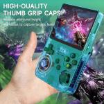 R36S Retro Handheld Games Console, 20,000+ Classic Games Portable Pocket Video Player with 3.5 Inch HD Screen, 64G TF Card, Open Source Linux System Screen for Teens and Adults (Green 64G)