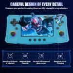 Handheld Game Console, 40,000 Games in 1, 4.5-Inch IPS Screen Retro Gaming Console,40000 Classic Games, 4000mAh,20＋Mainstream Emulator,Built-in 256G TF Card（Blue）