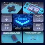 Handheld Game Console, 40,000 Games in 1, 4.5-Inch IPS Screen Retro Gaming Console,40000 Classic Games, 4000mAh,20＋Mainstream Emulator,Built-in 256G TF Card（Blue）