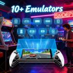 X9 Retro Handheld Game Console, Relive Classic Gaming with HD 5.5-Inch IPS Screen, 20000+ Built-in Games 10+ Emulators, External Gamepad Supports TV Output 5-Hour Battery Life(1PC)