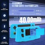 Handheld Game Console, 40,000 Games in 1, 4.5-Inch IPS Screen Retro Gaming Console,40000 Classic Games, 4000mAh,20＋Mainstream Emulator,Built-in 256G TF Card（Blue）