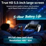 X9 Retro Handheld Game Console, Relive Classic Gaming with HD 5.5-Inch IPS Screen, 20000+ Built-in Games 10+ Emulators, External Gamepad Supports TV Output 5-Hour Battery Life(1PC)