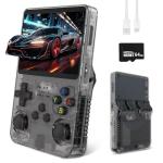CJBIN R36s Handheld Game Console, Retro Handheld with 3.5 Inch IPS Screen and 64G TF Card, Portable Hand Held Game Consoles with Linux System and 18000+ Preloaded Games, Gaming Console for Adults