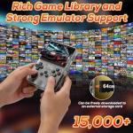 CJBIN R36s Handheld Game Console, Retro Handheld with 3.5 Inch IPS Screen and 64G TF Card, Portable Hand Held Game Consoles with Linux System and 18000+ Preloaded Games, Gaming Console for Adults